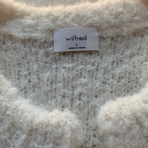 NWOT Aritzia Wilfred Alpaca Cardigan - Picture 2 of 3